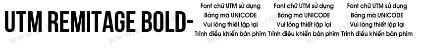 UTM remitage Bold字体转换